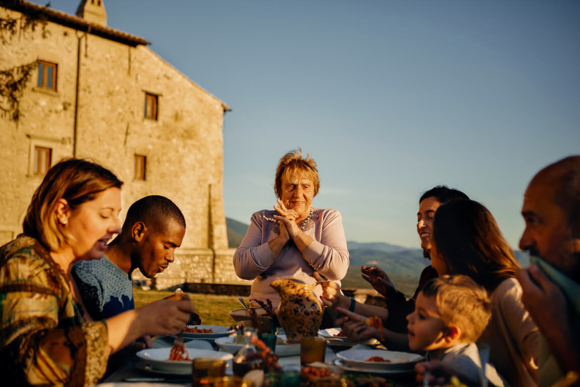 Making pasta with Nonna Nerina in Italy